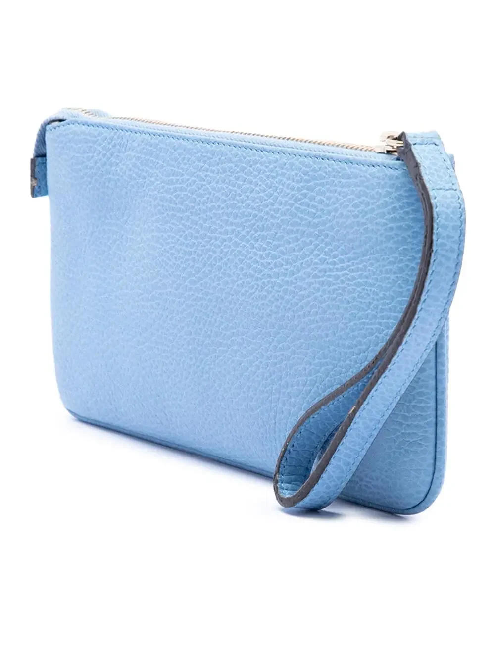 Gucci Pebbled Calfskin Swing Wristlet #329896G31B